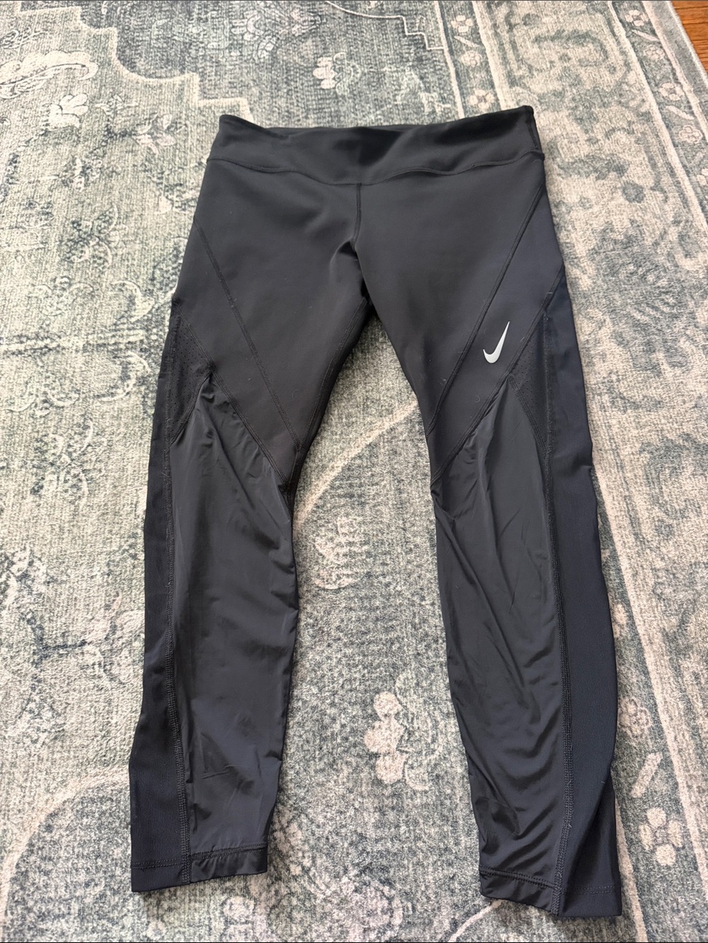 Nike Black Reflective Swoosh Running Tights